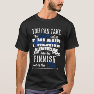Finnland Finnische Girl Scandinavia Staatsangehöri T-Shirt