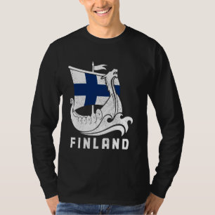 Finnland: Finnisches Flaggenfinnland Suomi Sisu So T-Shirt