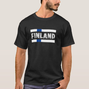 Finnland-Flagge Finn Finnische Wurzeln Patriotisch T-Shirt