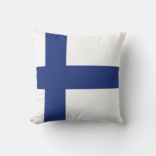 Finnland-Flagge Kissen (Vorderseite)