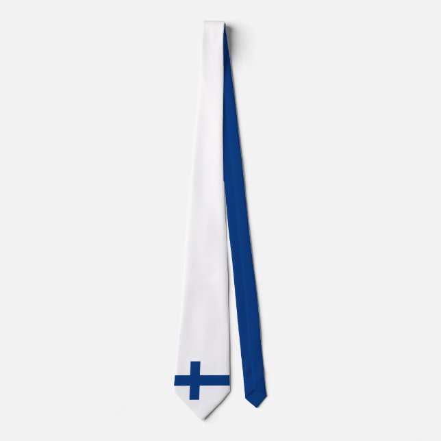 Finnland flagge Neck Tie Krawatte (Vorderseite)