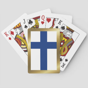 Finnland-Flagge Spielkarten
