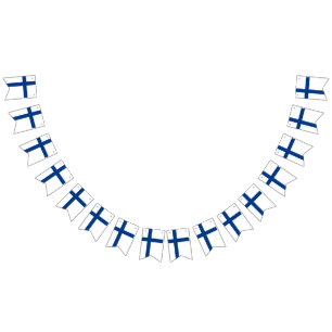 Finnland-Flagge Wimpelkette
