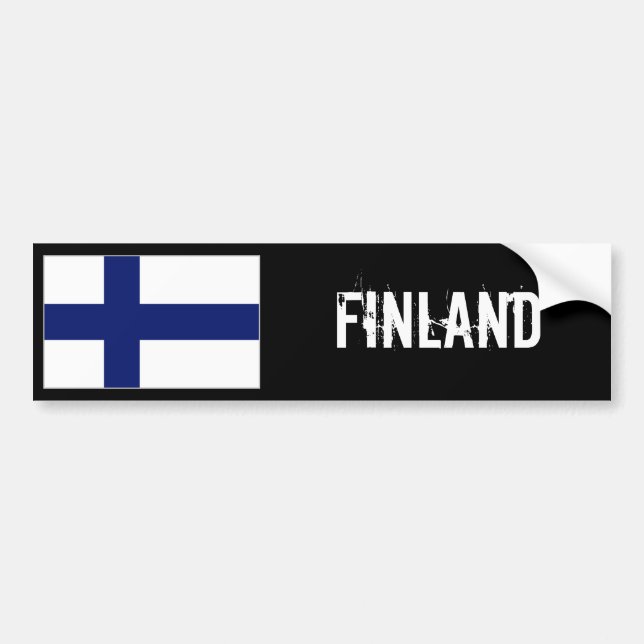 Finnland-Flaggen-Autoaufkleber Autoaufkleber (Vorne)