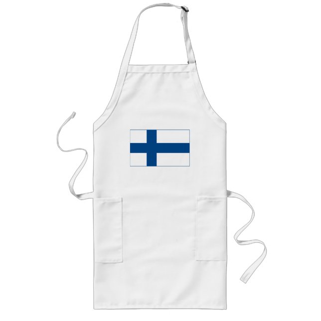Finnland-Flaggen-(helle) Schürze (Vorne)