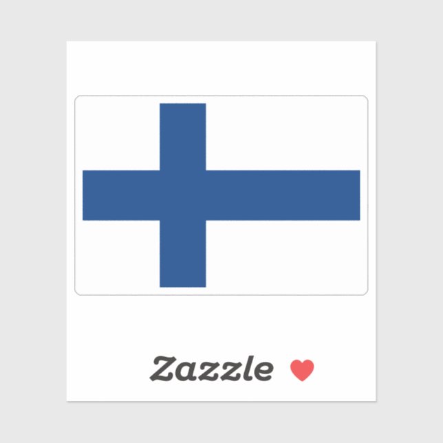 Finnland Flaggenaufkleber Aufkleber (Blatt)