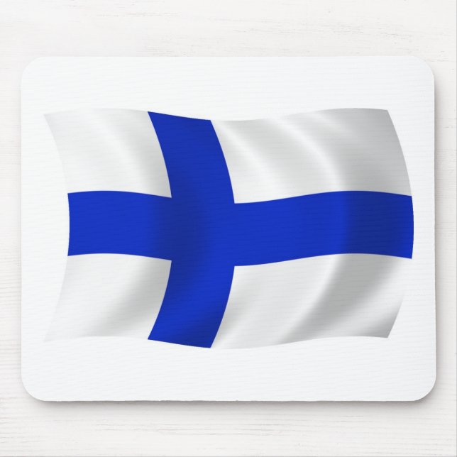 Finnland Flaggenmousepad Mousepad (Vorne)