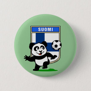 Finnland Football Panda Button