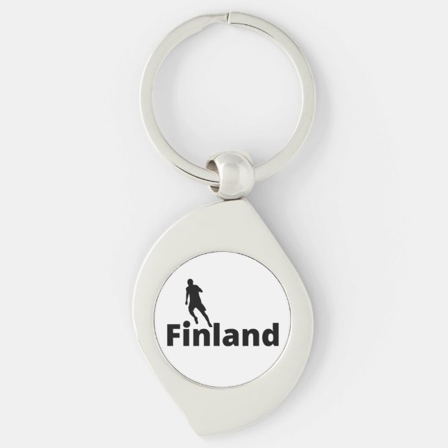 Finnland Fußball Schlüsselanhänger (Vorderseite)
