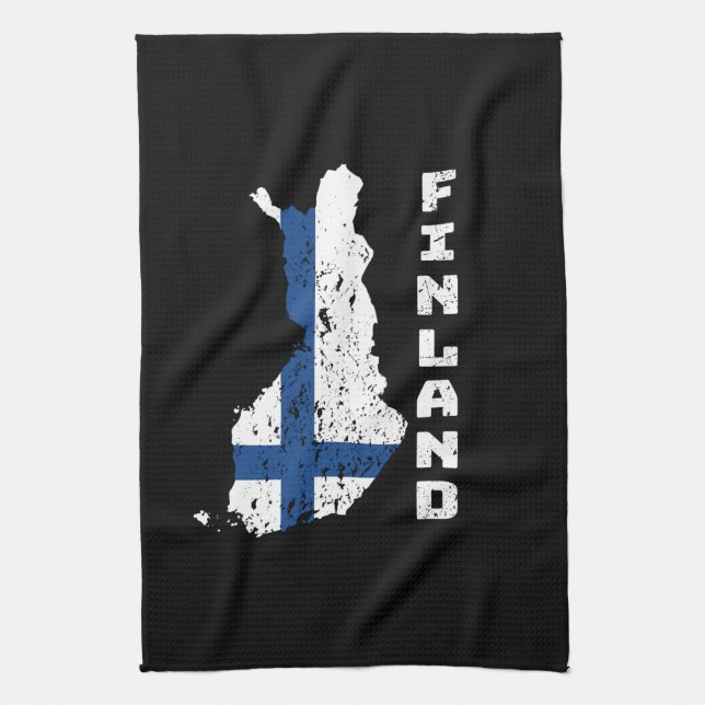 Finnland Geschirrtuch (Vertikal)