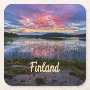 Finnland Helsinki Nordeuropa Rechteckiger Pappuntersetzer