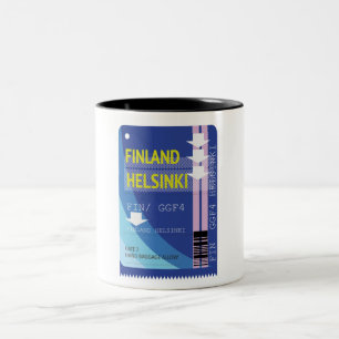 Finnland Helsinki Reisegutschein Zweifarbige Tasse