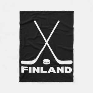 Finnland Hockey Fan Fleecedecke