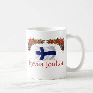 Finnland Hyvaa Joulua (frohe Weihnachten) Kaffeetasse