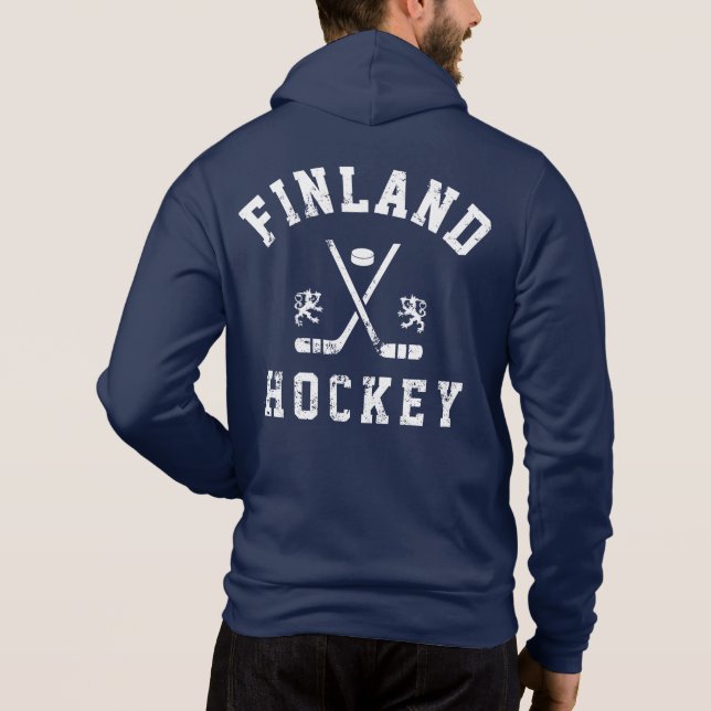 Finnland Ice Hockey Hoodie (Rückseite)