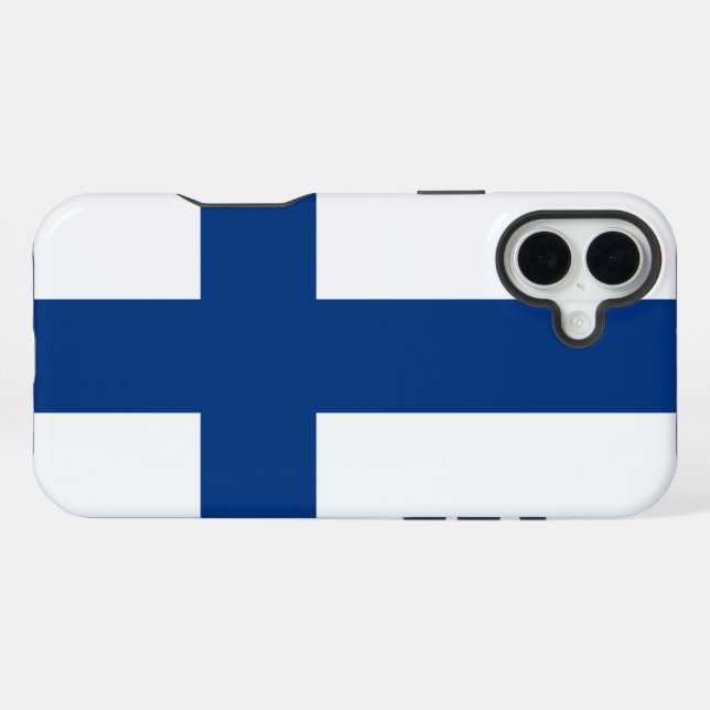 Finnland iPhone 16 Plus Hülle (Rückseite (Horizontal))