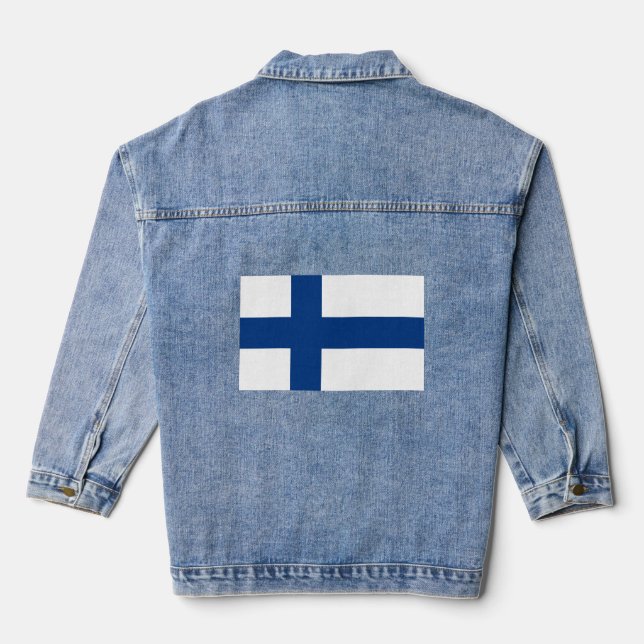 Finnland Jeansjacke (Rückseite)