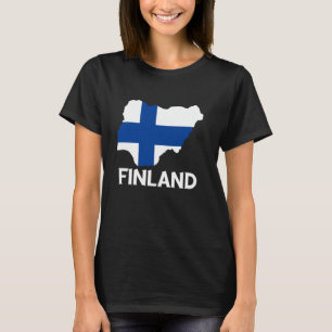 Finnland Karte Finnische Roots Finnischer Pride Pa T-Shirt