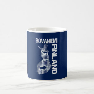 FINNLAND-KARTEN-Tasse - Rovaniemi - wählen Sie Kaffeetasse