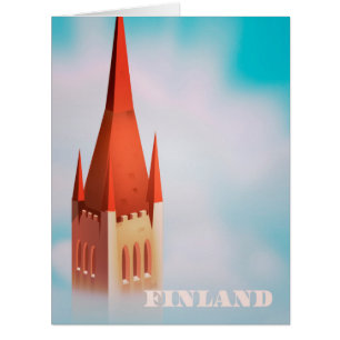 Finnland Kirchen Reiseposter