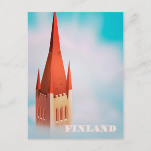 Finnland Kirchen Reiseposter Postkarte