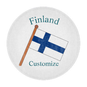 Finnland Landesflagge Thunder_Cove Schneidebrett