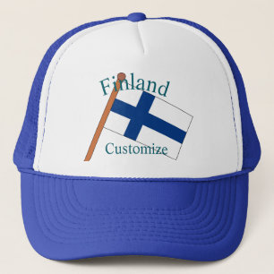 Finnland Landesflagge Thunder_Cove Truckerkappe