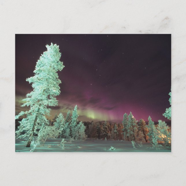 Finnland, Lappland, Kakslauttanen, Postkarte (Vorderseite)