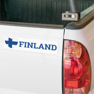 Finnland Liebe Autoaufkleber