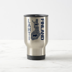 FINNLAND MAP Tasse - Lahti - wählen Sie Stil, Farb