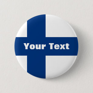 Finnland markiert Ihren Text Button