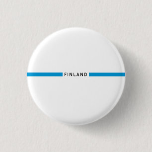 Finnland - minimalistische Flagge Button