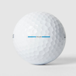 Finnland - minimalistische Flagge Golfball