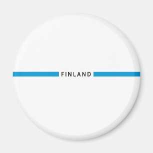 Finnland - minimalistische Flagge Magnet