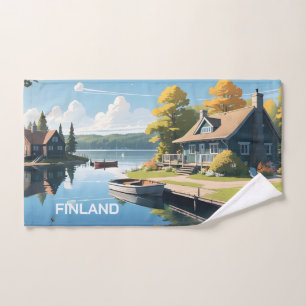 Finnland - Naturdarstellung Handtuch
