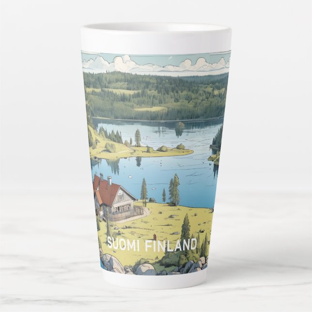 Finnland - Naturdarstellung Milchtasse (Vorderseite)