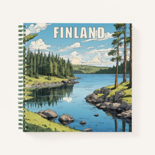 Finnland - Naturdarstellung Notizbuch