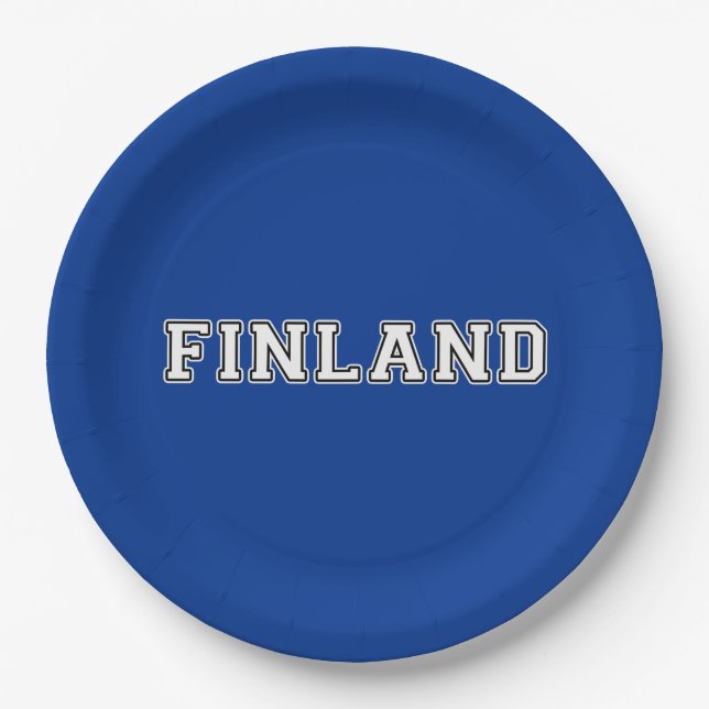 Finnland Pappteller (Vorderseite)
