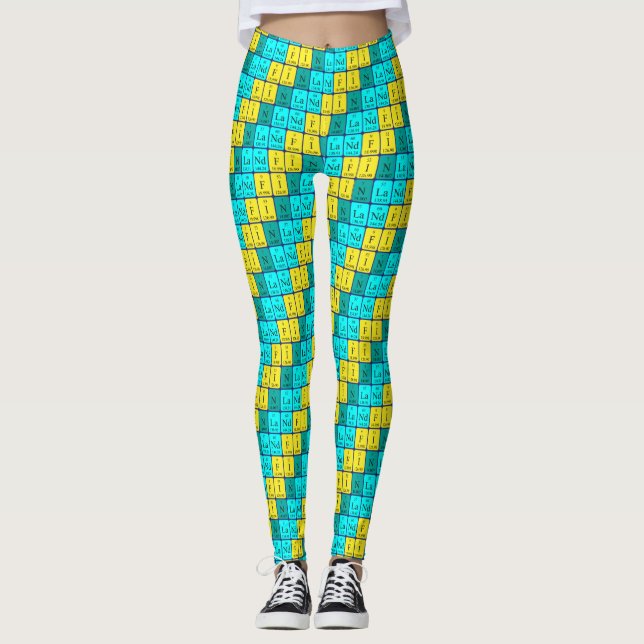 Finnland - Periodensystem patriotische Leggings 5 (Vorderseite)