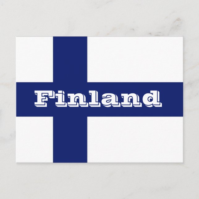 Finnland Postkarte (Vorderseite)