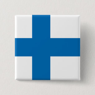 Finnland-Qualitäts-Flagge Button