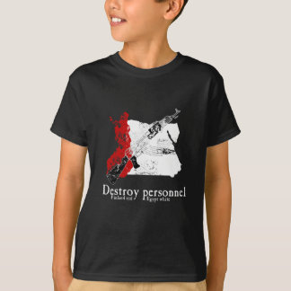 Finnland-Rot, Ägypten-Weiß T-Shirt