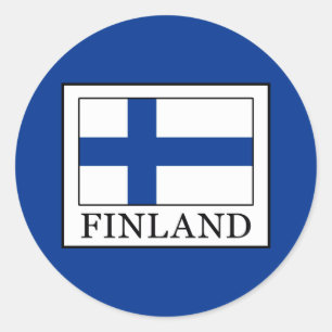 Finnland Runder Aufkleber