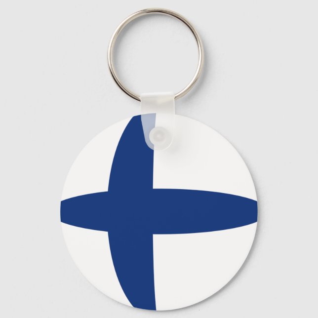 Finnland Schlüsselanhänger der Fischereiflagge (Vorderseite)