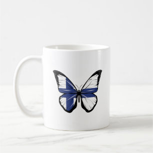 Finnland Schmetterlingsflagge Kaffeetasse