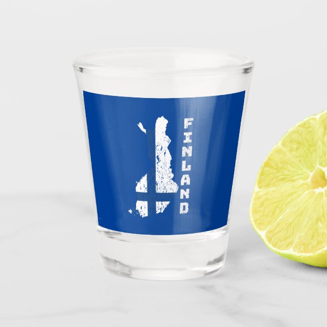 Finnland Schnapsglas (Vorderseite)