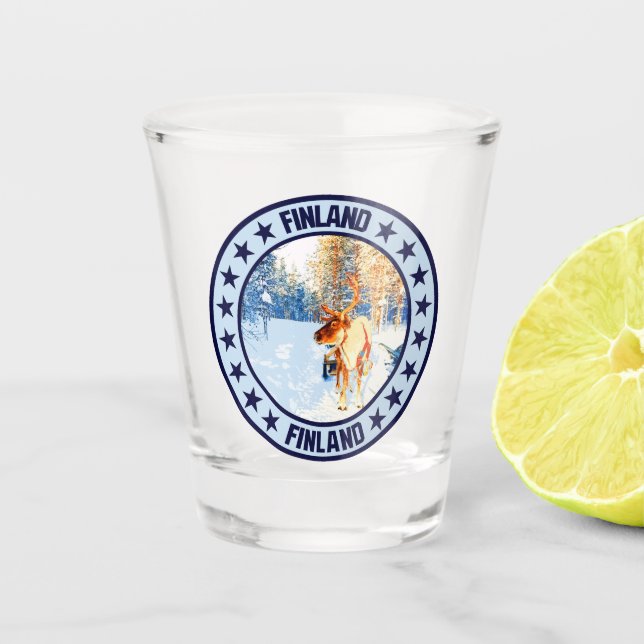 Finnland Schnapsglas (Vorderseite)