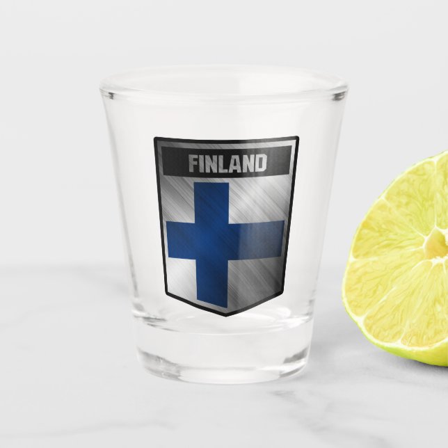 Finnland Schnapsglas (Vorderseite)