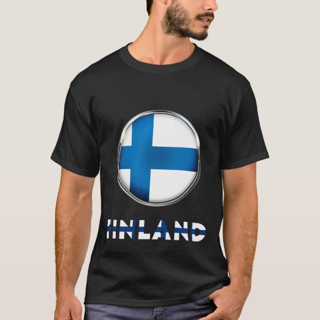 FINNLAND Special Black T-Shirt (Vorderseite)