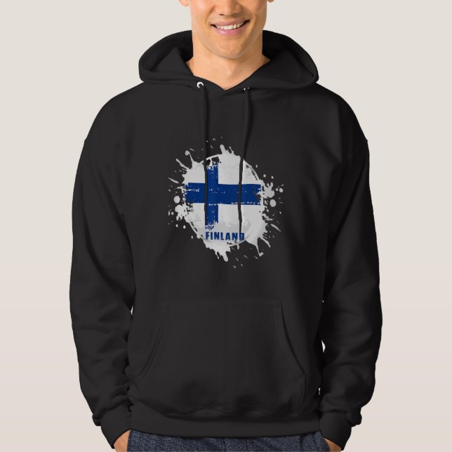 Finnland Splash Hoodie (Vorderseite)